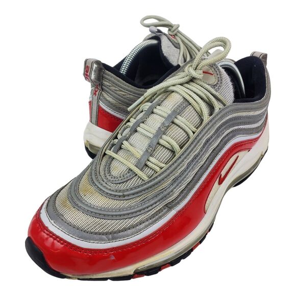 NIKE Shoes AIR MAX 97 Mens Size 11.5 Silver University Red Running 921826-009 - Picture 10 of 13